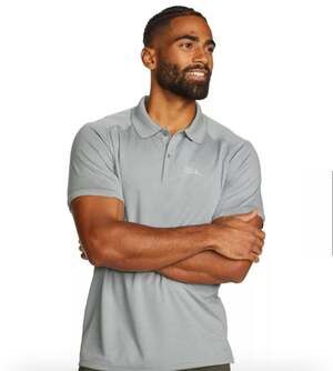 Eddie Bauer Men's Resolution Short Sleeve Polo Gray Size 3XL,NWT